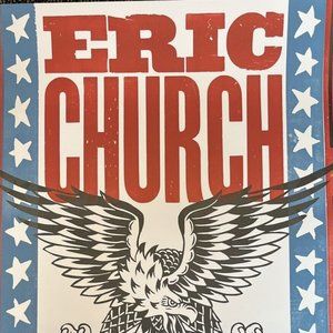 ERIC CHURCH Hatch Show Print Poster 2023 Country Music Hall Of Fame Exhibit MINT